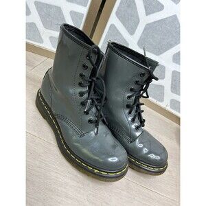 Dr Martens 11821 WOMEN LEATHER LACE UP BOOTS 7 Eu 38 Gray